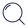 an icon of a magnifying glass