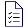 an icon of a checklist with tasks checked