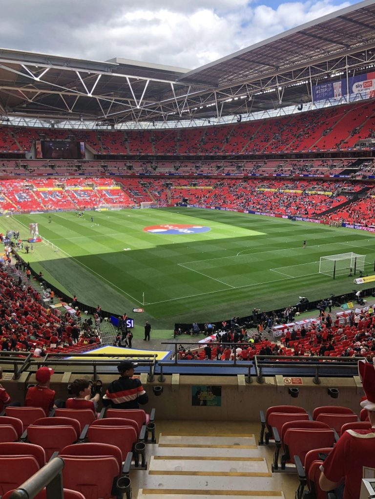 Football crowd at Wembley